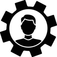 Gear setting symbol icon vector image. Illustration of the industrial wheel mechine mechanism design image