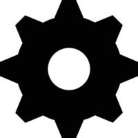 Gear setting symbol icon vector image. Illustration of the industrial wheel mechine mechanism design image