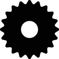 Gear setting symbol icon vector image. Illustration of the industrial wheel mechine mechanism design image