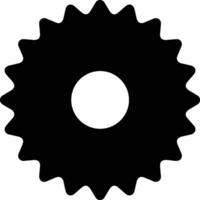 Gear setting symbol icon vector image. Illustration of the industrial wheel mechine mechanism design image