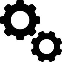 Gear setting symbol icon vector image. Illustration of the industrial wheel mechine mechanism design image