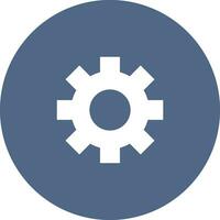 Gear setting symbol icon vector image. Illustration of the industrial wheel mechine mechanism design image