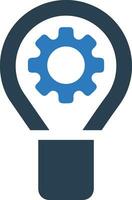 Gear setting symbol icon vector image. Illustration of the industrial wheel mechine mechanism design image