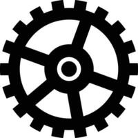 Gear setting symbol icon vector image. Illustration of the industrial wheel mechine mechanism design image