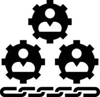 Gear setting symbol icon vector image. Illustration of the industrial wheel mechine mechanism design image