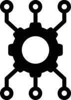 Gear setting symbol icon vector image. Illustration of the industrial wheel mechine mechanism design image