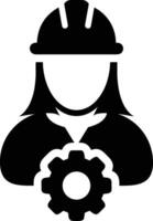 Gear setting symbol icon vector image. Illustration of the industrial wheel mechine mechanism design image