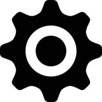 Gear setting symbol icon vector image. Illustration of the industrial wheel mechine mechanism design image