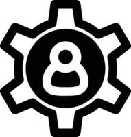 Gear setting symbol icon vector image. Illustration of the industrial wheel mechine mechanism design image