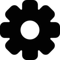 Gear setting symbol icon vector image. Illustration of the industrial wheel mechine mechanism design image