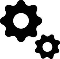 Gear setting symbol icon vector image. Illustration of the industrial wheel mechine mechanism design image