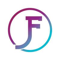 JF letter logo vector