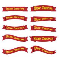 The merry christmas tag for holiday concept vector