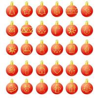 The Christmas Balls  for celebration or Holiday concept. vector