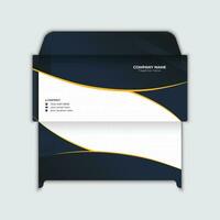 Business envelope template design vector