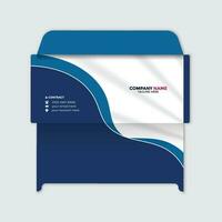 Business envelope template design vector