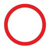 vector stop sign icon. No sign, isolated red warning, vector, eps 10