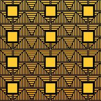 Squares and lines yellow gradient vector background pattern isolated on square ratio template. Simple flat poster or banner cover backdrop design.