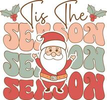 Groovy Christmas Design Bundle vector