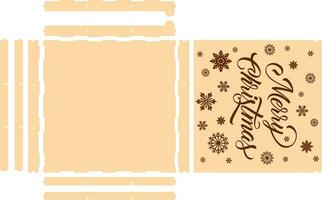 BIG BOX, Chistmas Craft Decoration, Laser Cut Files vector