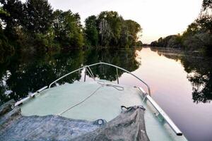 Boat on the river photo