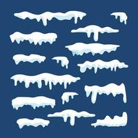 Snowcap. hand drawn snowcap collection. vector