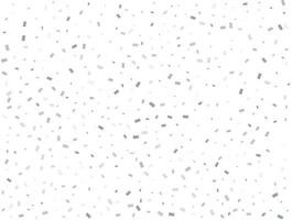 Light silver Rectangular glitter confetti background. White festive texture. vector