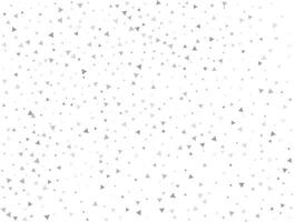 Luxury Light silver Triangular glitter confetti background. White festive texture vector