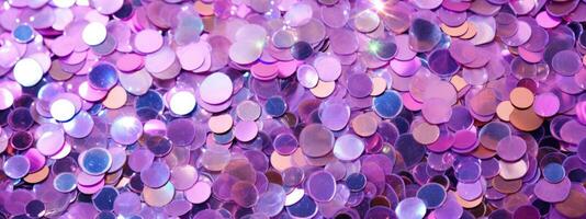 rose gold glitter bokeh background. backdrop of shiny blurry particles photo