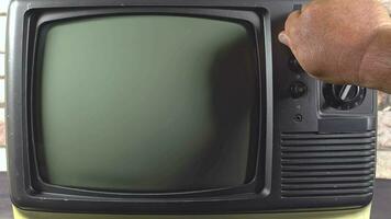 vieux télévision granuleux bruit effet comme une Contexte. video