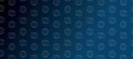 3D Geometric Background vector