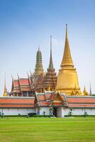 Wat Phra Kaew Temple of the Emerald Buddha, Bangkok Thailand. photo