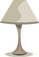 Gray Desk Lamp, vector or color illustration.