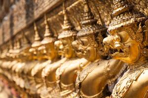 Golden Garuda of Wat Phra Kaew at Bangkok, Thailand photo