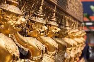 Golden Garuda of Wat Phra Kaew at Bangkok, Thailand photo