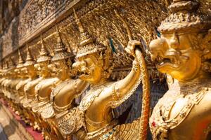 Golden Garuda of Wat Phra Kaew at Bangkok, Thailand photo