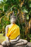 Buddhas at the temple of Wat Yai Chai Mongkol in Ayutthaya,Thailand photo