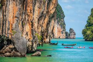 Beautiful scenery of Phang Nga National Park in Thailand photo