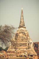 Wat Phrasisanpetch en el parque histórico de Ayutthaya, Ayutthaya, Tailandia. foto