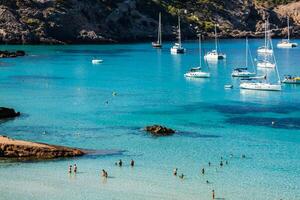 Cala Tarida in Ibiza beach San Jose at Balearic Islands photo