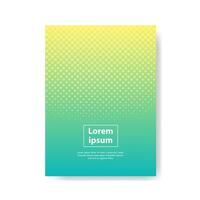 Cover design. Halftone dots full color design. Future geometric patterns with shadows. Eps10 vector