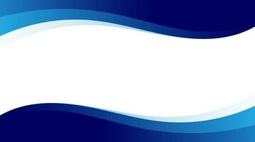 Abstract business banner background with blue modern curve. Vector illustration