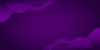 Purple color abstract background with geometric composition and fluid waves. Vector illustration