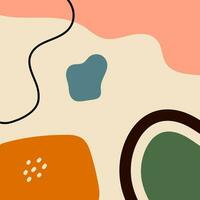 Abstract backgrounds. Hand drawn various shapes and doodle objects vector