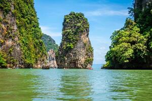 hermosa paisaje de Phang nga nacional parque en Tailandia foto