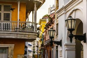 casa colonial española. cartagena de indias, zona caribe de colombia foto