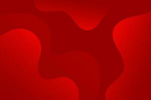 Abstract red gradient background with wave shape. Vector illustration