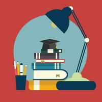 Proper education icon. Concept for learning and knowledge. Flat vector illustration