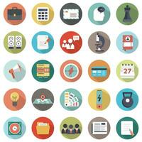 Universal icon set for websites and mobile applications. Flat vector illustration