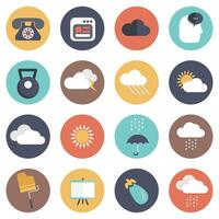 Universal icon set for websites and mobile applications. Flat vector illustration